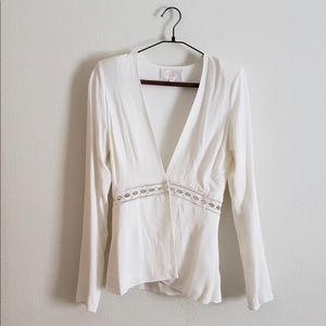 Stone Cold Fox Blouse White Lace Never worn